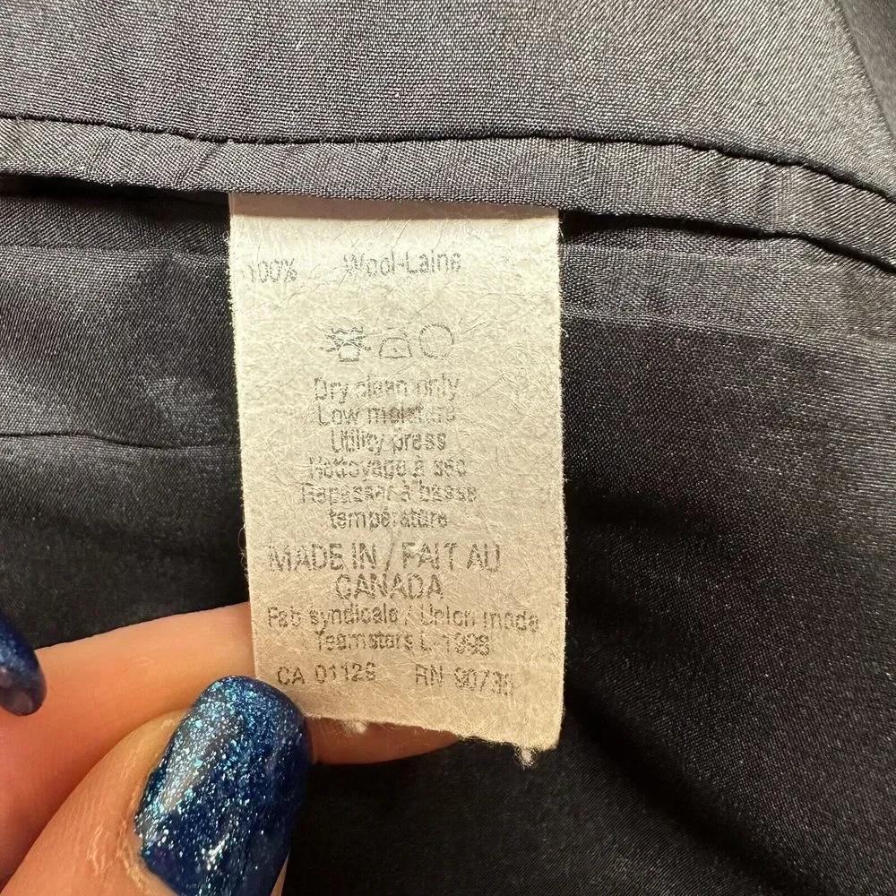 Vtg RALPH LAUREN Blue Suit Jacket Blazer Sport Coat Wool‎ Men's 42L Old Money